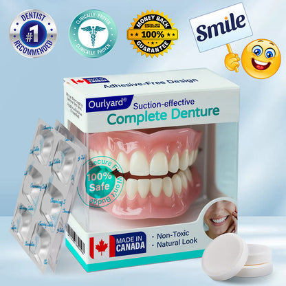 ✅ Made and Shipped from Canada | Ourlyard® Suction-fit Complete Denture