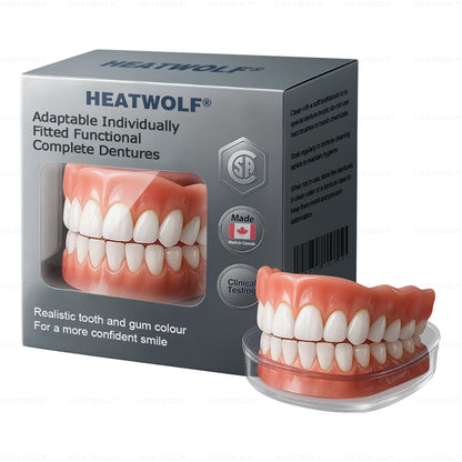 ✅ Made and Shipped from the Canada | HEATWOLF® Adaptable Custom-Fit Functional Complete Dentures 🍀up