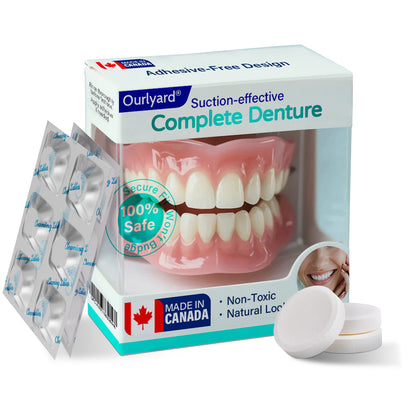 ✅ Made and Shipped from Canada | Ourlyard® Suction-fit Complete Denture