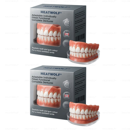 ✅ Made and Shipped from the Canada | HEATWOLF® Adaptable Custom-Fit Functional Complete Dentures 🍀up
