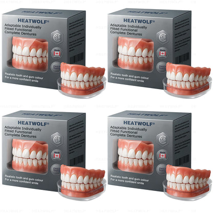 ✅ Made and Shipped from the Canada | HEATWOLF® Adaptable Custom-Fit Functional Complete Dentures 🍀up