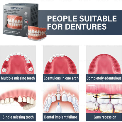 ✅ Made and Shipped from the Canada | HEATWOLF® Adaptable Custom-Fit Functional Complete Dentures 🍀up
